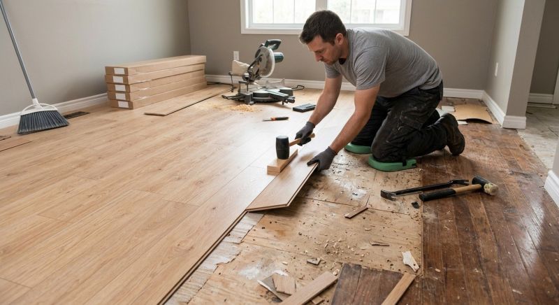 Laminate Floor Remodeling in Greensboro, NC