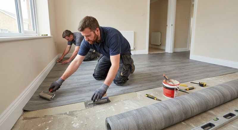 Sheet Linoleum Installation in Georgetown, TX